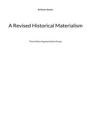 cover image of A Revised Historical Materialism
